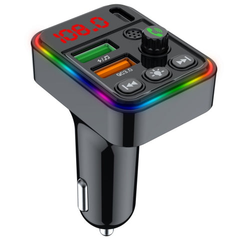 PDF19 Adaptateur de batterie rapide pour téléphone cellulaire PD25W QC3.0 Adaptateur Bluetooth pour voiture USB+type C, PDF19