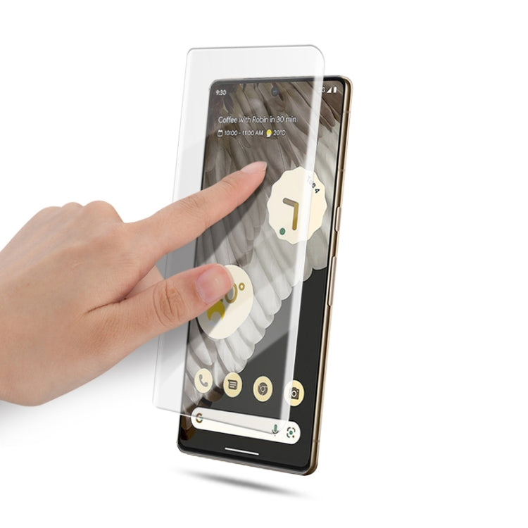 Per Google Pixel 7 Pro 5G mocolo 9H Pellicola per schermo UV a schermo intero 3D, For Google Pixel 7 Pro