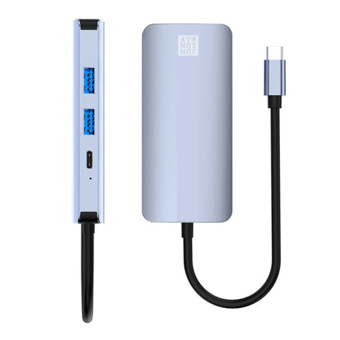 JUNSUNMAY 7 in 1 da tipo C a 4K HDMI + VGA + adattatore per docking station audio da 3,5 mm PD Hub di ricarica rapida, JSM-HUB016