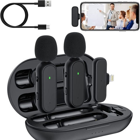 Micro-cravate sans fil pour 2 personnes Micro-cravate sans fil avec réduction de la rumeur avec garde-robe africaine, DS-MKFJ11IP