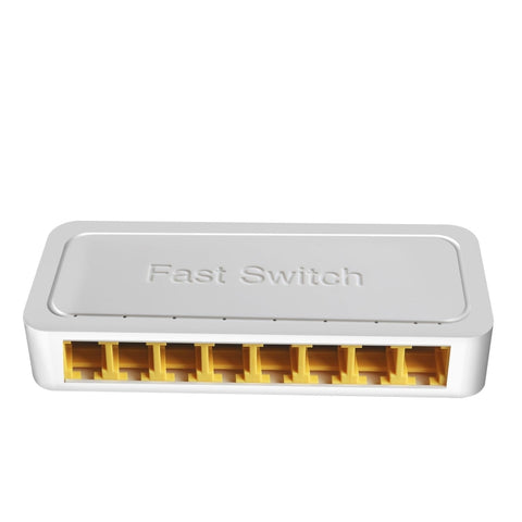 Switch da tavolo MINI Ethernet a 8 porte 10/100/1000Mbps