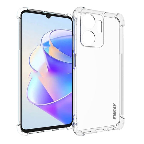 Pour Honor X7A 4G Global ENKAY Hat-Prince Housse de protection pour téléphone portable en TPU transparent