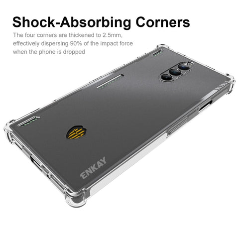 Pour ZTE Nubia Red Magic 8 Pro Housse de protection pour téléphone en TPU transparent ENKAY Hat-Prince