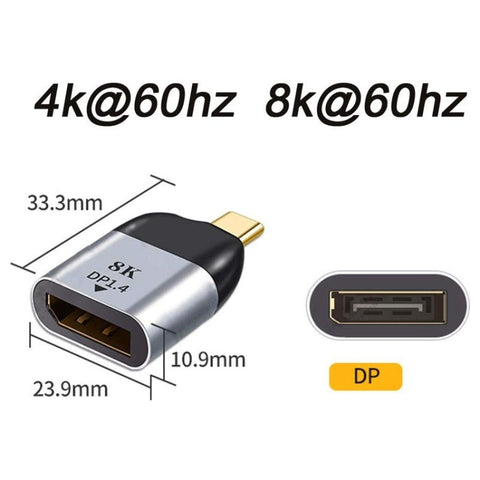 Convertitore porta display USB tipo C a DP 4K 60 Hz per tablet, telefono, laptop