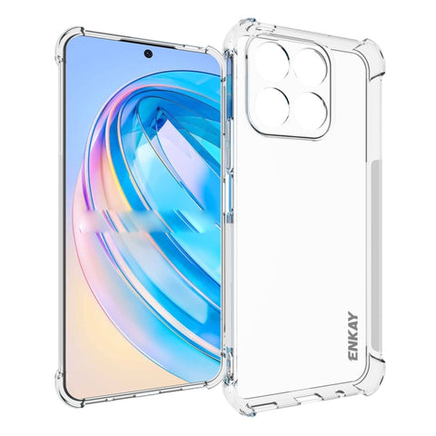 Pour Honor X8A 4G Global ENKAY Hat-Prince Custodia per telefono antiurto en TPU transparent, pour Honor X8A 4G Global