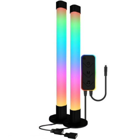 SAL006BS 2 tubi luminosi a LED con sincronizzazione musicale WiFi Smart Night Light