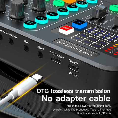 Mixeur de diffusion multifonction pour changement de voix sans fil M6 Live Sound Card, M6