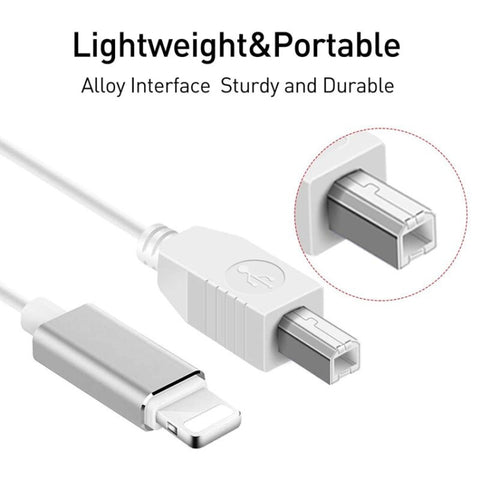 Cavo MIDI da 8 pin a USB-B da 1 m per iPad/iPhone, 8 Pin