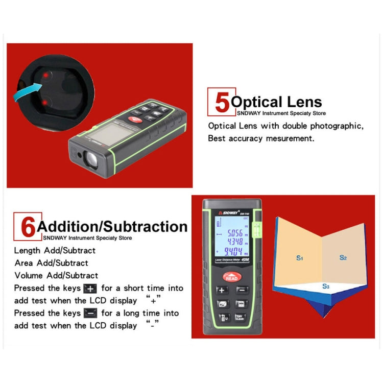 SNDWAY SW-T60 Laser Range Finder for Accurate Measurements