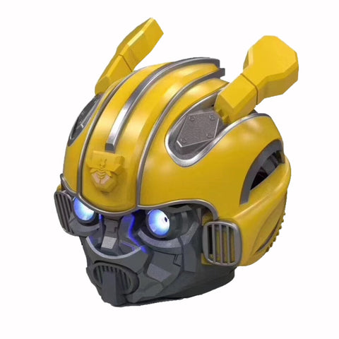 Haut-parleur Bluetooth 5.0, haut-parleur Cartoon Bumblebee, support TF, fonction FM, matériau métallique