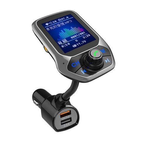 T43 Car Bluetooth Mp3 Schermo a colori multifunzione di grandiose dimensioni QC3.0 Lecteur Bluetooth pour voiture sans perte de voiture pour voiture Bluetooth, T43