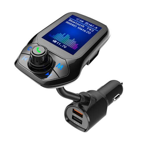 T43 Car Bluetooth Mp3 Schermo a colori multifunzione di grandiose dimensioni QC3.0 Lecteur Bluetooth pour voiture sans perte de voiture pour voiture Bluetooth, T43