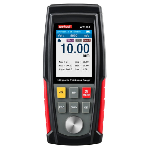 Testeur de misuratore di spessore à ultrasons numérique WT100A Testeur de métaux numériques avec USB à haute précision, WT100A