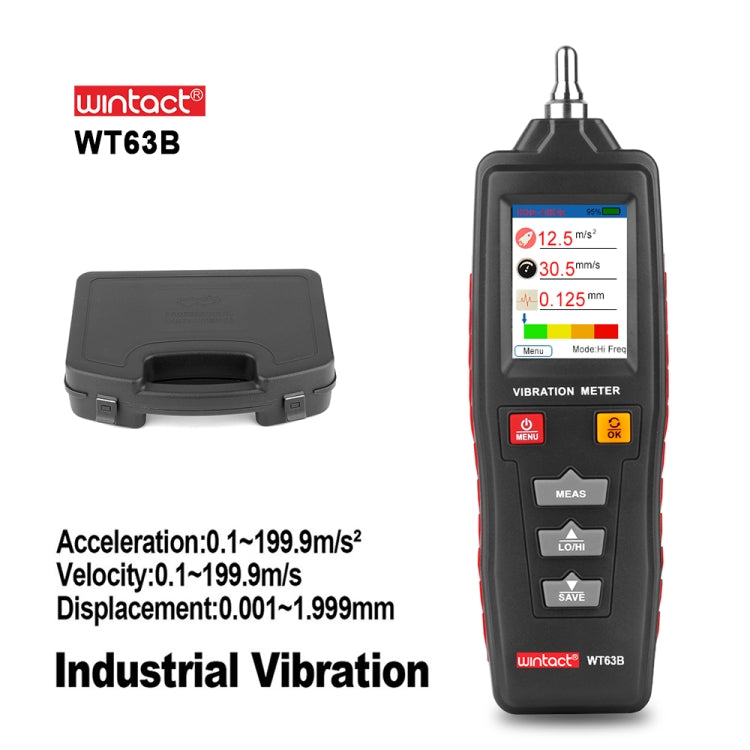 WINTACT WT63B Handheld Vibration Meter for Accurate Analysis