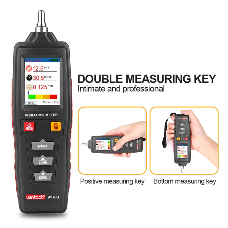 WINTACT WT63B Handheld Vibration Meter for Accurate Analysis