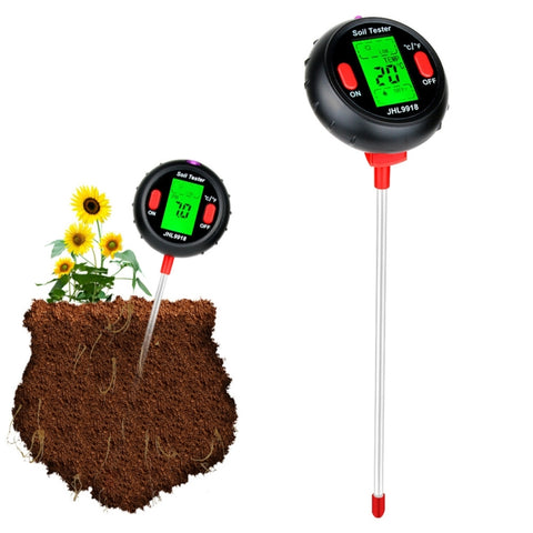 RZ104 Misurateur de PH de suie Régulateur d'humidité Misurateur de PH numérique Moniteur de suie Testeur de PH de suie pour plante de jardin, RZ104
