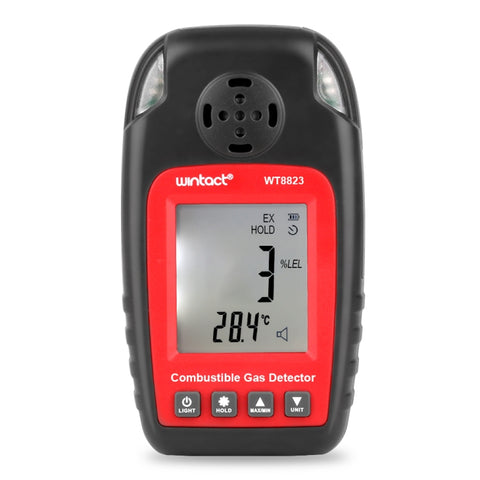 WT8823 Détecteur de fuite de gaz combustible Détecteur de perte de gaz inflammable Écran naturel LCD numérique Détecteur de perte de gaz Moniteur Analyseur de gaz, WT8823