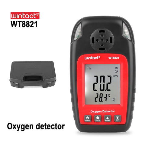Capteur d'oxygène WINTACT WT8821 Capteur de gaz d'oxygène indépendant Avis Capteur d'alarme de réglage à haute sensibilité, WT8821