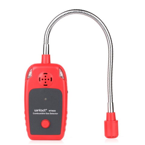 WINTACT WT8820 Détecteur d'alarme de gaz combustible pour la maison légère Fuite de gaz inflammable Détecteur de fuite de gaz naturel Moniteur Analyseur de gaz, WT8820