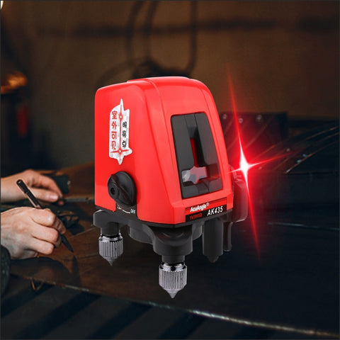 Livella laser AK435 Laser 3D automatique à 2 lignes Laser vertical vertical Livello 360 Livelli laser mini treppied