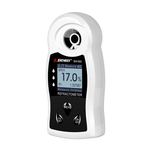 SNDWAY SW-593 Rifrattometro digitale Misuratore di zucchero Brix Ricabile Vino Birra Bevanda alcolica Misurateur de concentration de courgettes de fruits