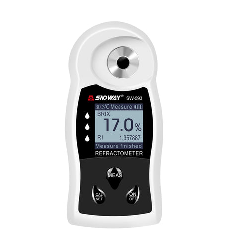 SNDWAY SW-593 Rifrattometro digitale Misuratore di zucchero Brix Ricabile Vino Birra Bevanda alcolica Misurateur de concentration de courgettes de fruits