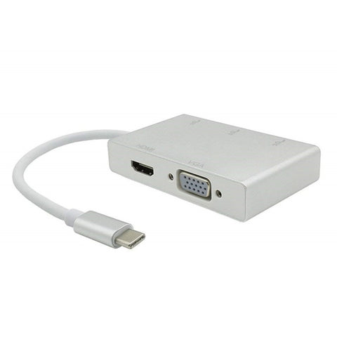adattatore-usb-c-a-hdmi-e-vga-5-in-1-per-laptop-e-macbook-hub-usb - immagine 2