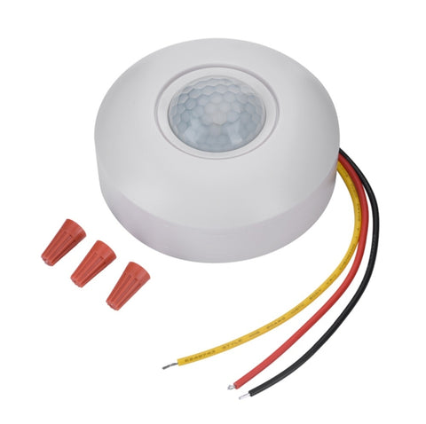 Interruttore sensore di movimento PIR a infrarossi 12V con sensore di rilevamento ritardato a 360 gradi per plafoniera a LED