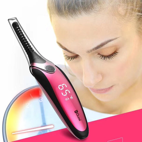 Duosi DY-102 Style penna portable riscaldato Ferro da remuero elettrico di longa durata Piegaciglia USB ricabile elettrico riscaldato Clip per arricciacapelli per trucco