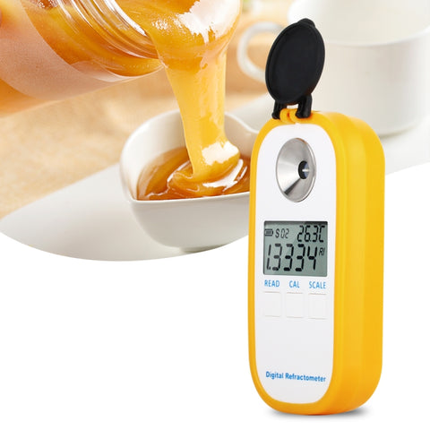 DR301 Appareil de mesure numérique du miel pour le miel Mélangeur de contenu de courgettes Gamma 090 Appareil de mesure de la concentration Brix Baume pour la concentration de l'eau du miel, DR301