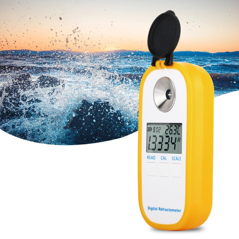 DR202 Compteur numérique pour l'eau de mer Misurateur de salinité de l'eau de mer Intervalle de gravité spécifique 0―100‰ Clorinité 0~57‰ Compteur de fréquence, DR202