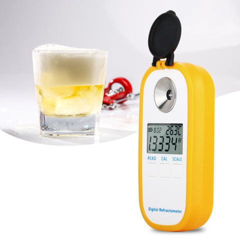 DR402 Testeur d'alcool numérique pour moût de monnaie Idrometro Brix 0-50% Misurateur de concentration Testeur d'alcool de vin électronique, DR402
