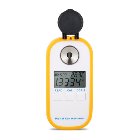 DR201 Rifrattometro digitale per sale Misuratore di gravità specifica per salinità Rifrattometro 0~28% Tester per contenuto di sale alimentare Cloruro di sodio NaCl, DR201