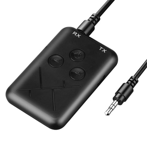 JDEX-TX10 Adaptateur pour récepteur et transmetteur audio Bluetooth 4.2 sans fil 2 en 1 de 3,5 mm, JDEX-TX10