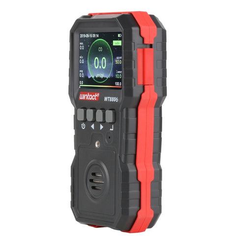 WINTACT WT8806 Monitor Monosido di Carbonio Sensore di Gas Ricarible Professional Relevatore di Avvelenamento and Avvelenamento avec Luce Sonora et Vibrazione ad Alta Sensibilità