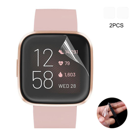 Per Fitbit Versa 2 2 PEZZI ENKAY Hat-Prince Pellicola protettiva in morbida TPU per schermo a copertura totale