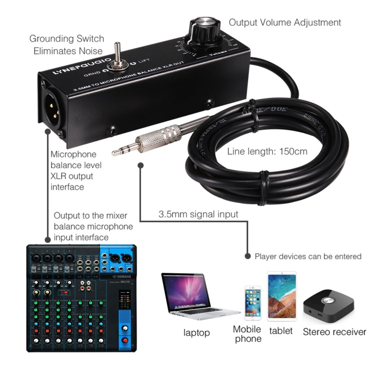 Professional Stereo Signal Converter for Balanced