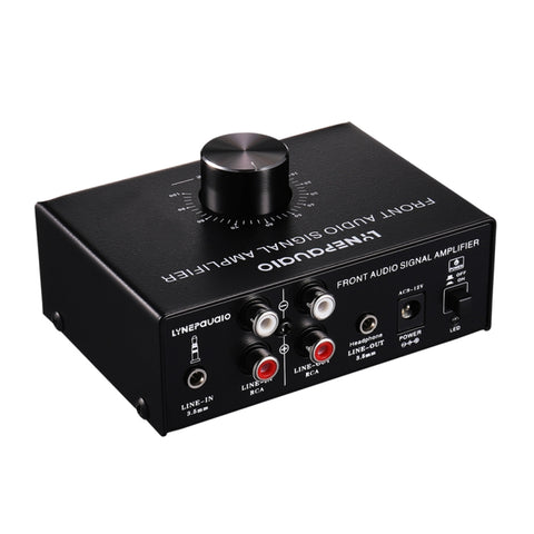 B015 Amplificatore del segnale stereo anteriore Cuffie Amplificatore per altoparlanti Sorgente audio doppia, B015