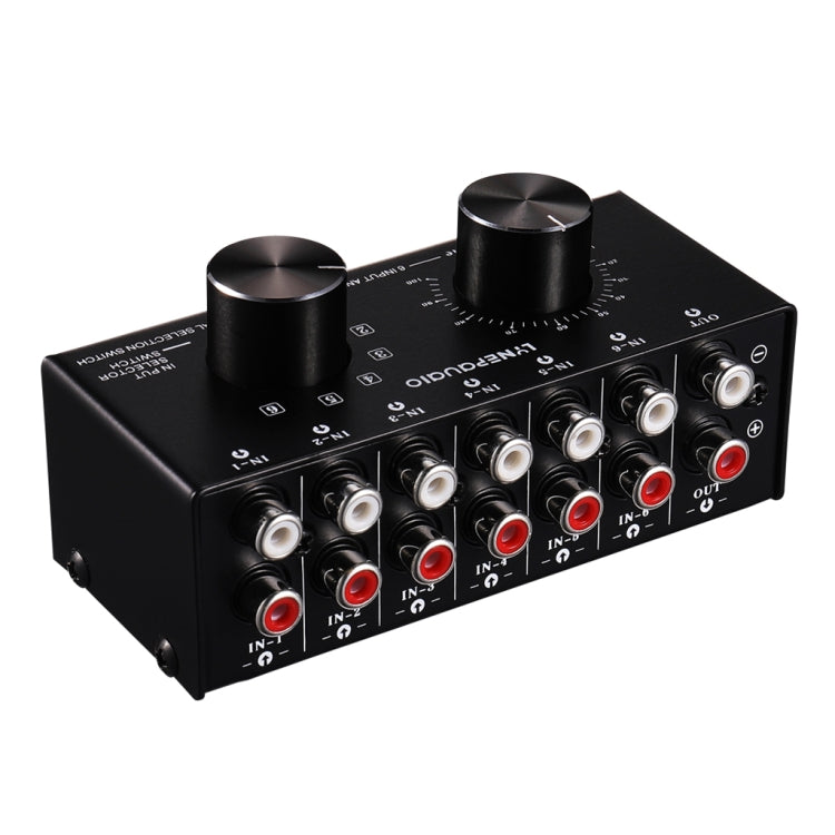 B016 Audio Source Selector with RCA Volume Control
