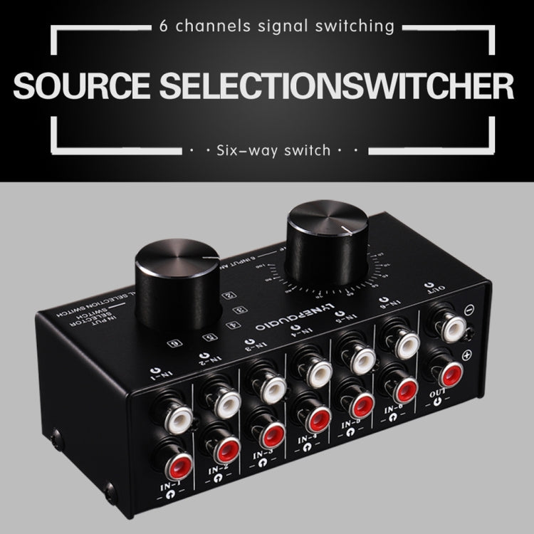 B016 Audio Source Selector with RCA Volume Control