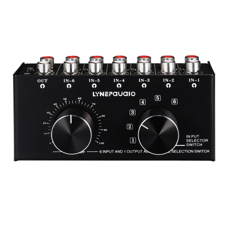 B016 Audio Source Selector with RCA Volume Control
