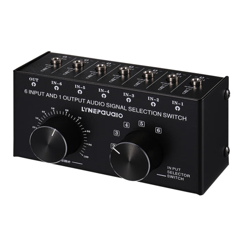 Selettore Audio 1 Ingresso 6 Uscite con Controllo Volume e