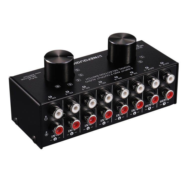 Audio Source Selector Switch with RCA Inputs and Outputs