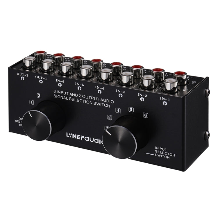 Audio Source Selector Switch with RCA Inputs and Outputs