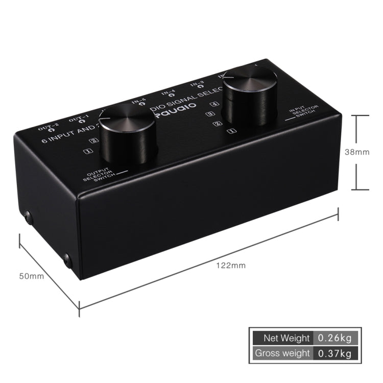 Audio Source Selector Switch with RCA Inputs and Outputs