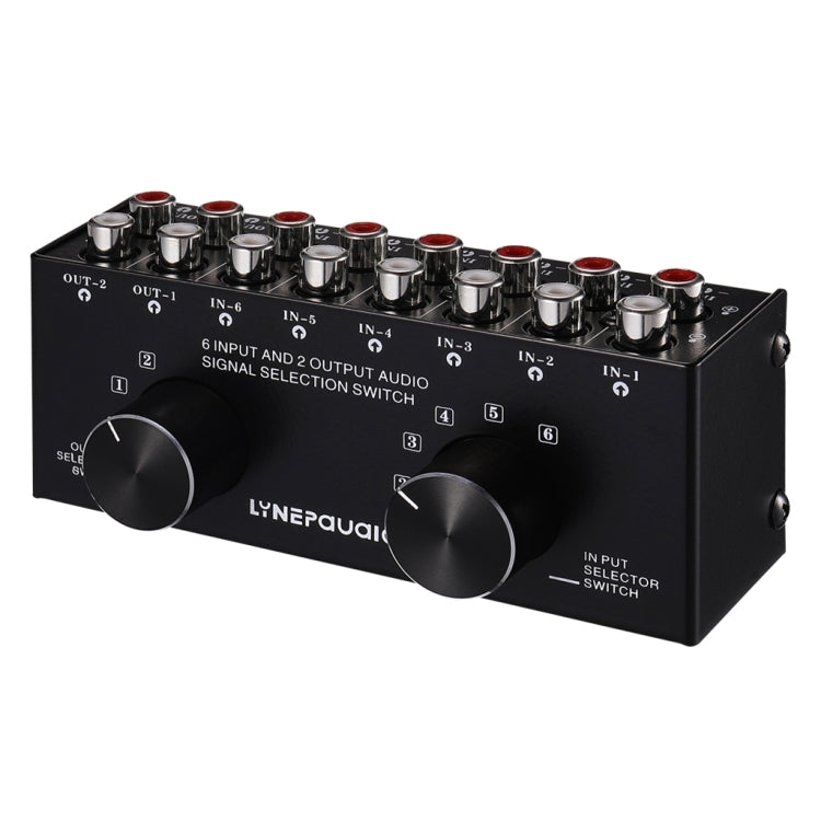 Audio Source Selector Switch with RCA Inputs and Outputs