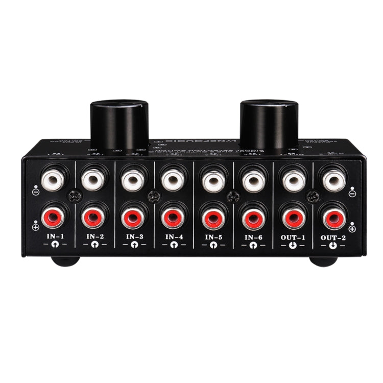 Audio Source Selector Switch with RCA Inputs and Outputs