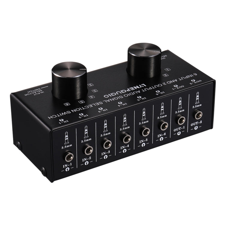 6x2 Audio Signal Switch with 3.5mm Interface
