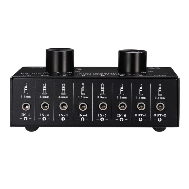 6x2 Audio Signal Switch with 3.5mm Interface