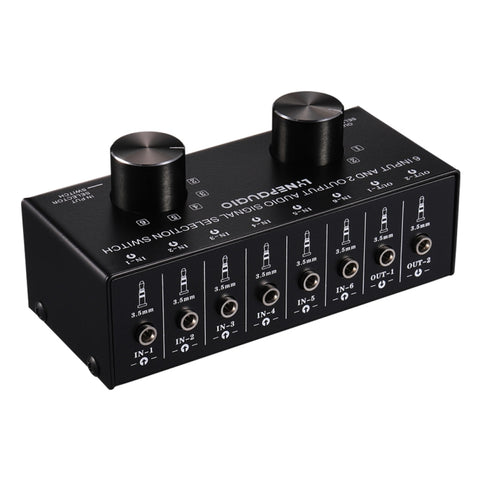 Commutatore Audio 6 Ingressi 2 Uscite o 2 Ingressi 6 Uscite con